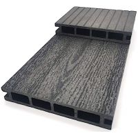 Террасная доска ДПК «Эко Классик» Антрацит Террасная доска ДПК «Эко Классик» Антрацит