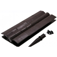 Угол поворотный от 60° до 180° пластик для доски 300х25-30 из ДПК Коричневый Угол поворотный от 60° до 180° пластик для доски 300х25-30 из ДПК Коричневый