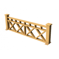 Декоративные ограждения ДПК "Бэйли", Песчаник, шлифованное Декоративные ограждения ДПК "Бэйли", Песчаник, шлифованное