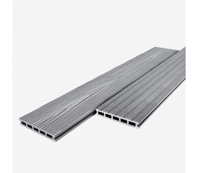 Террасная доска ДПК UnoDeck Mogano Серый от производителя RusDecking по цене 699 р Террасная доска ДПК UnoDeck Mogano Серый от производителя RusDecking по цене 699 р