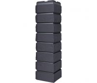 Угол наружный Коллекция кирпич баварский Графит