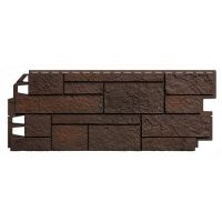 Фасадные панели (цокольный сайдинг) Песчаник Темно-Коричневый Фасадные панели (цокольный сайдинг) Песчаник Темно-Коричневый