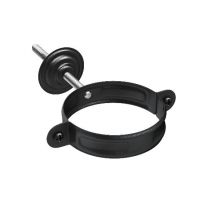 Комплект крепления трубы RAL 9005 Чёрный 125/90 Комплект крепления трубы RAL 9005 Чёрный 125/90